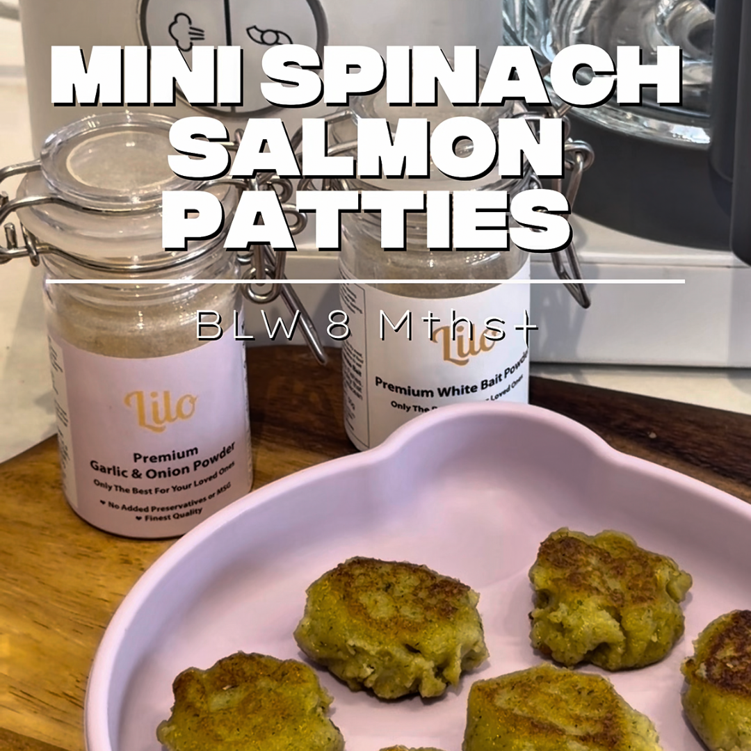 Mini Spinach Salmon Patties