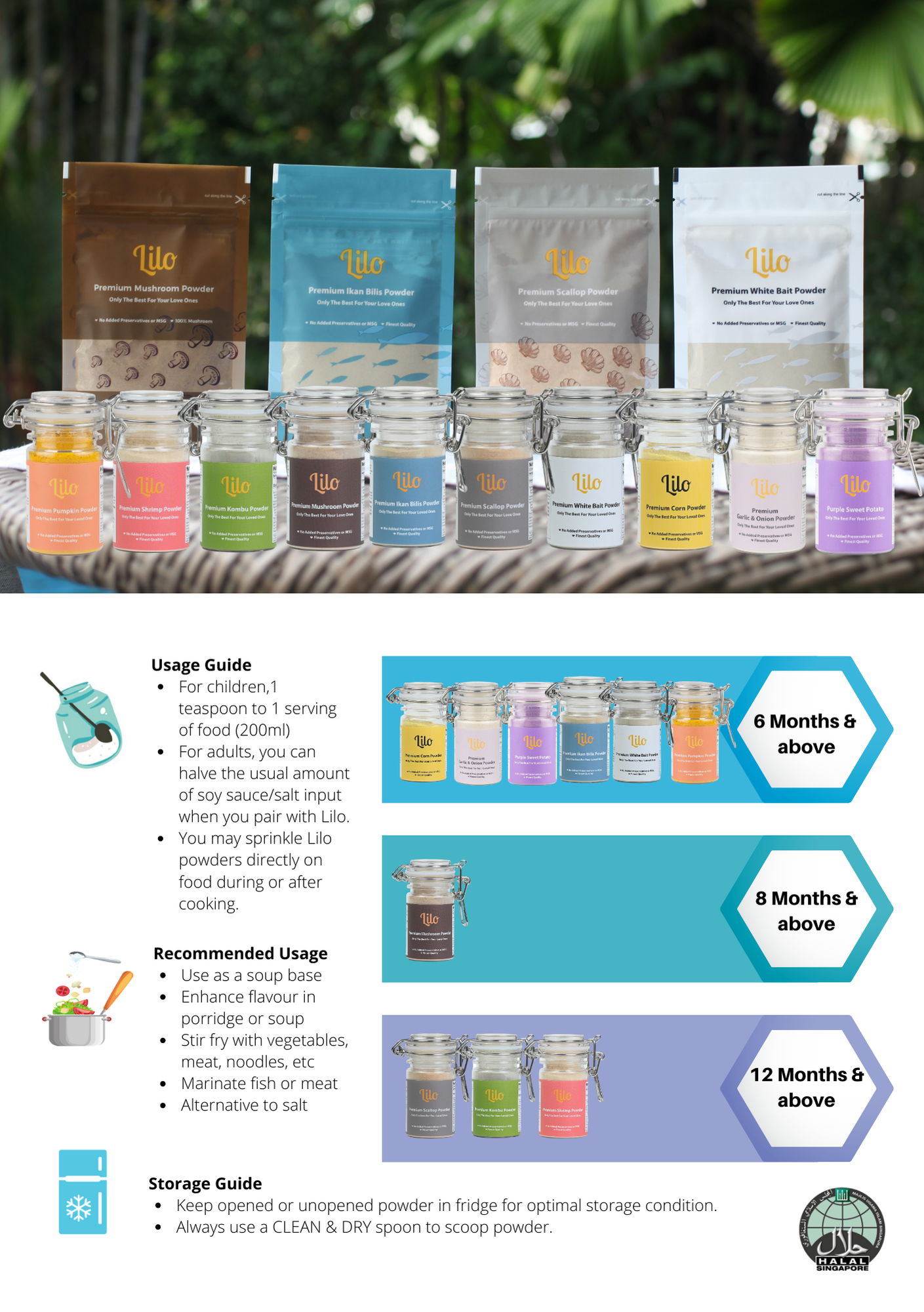 Sale Bundle - Immunity 6 Months Onwards - Lilo Premium Ikan Bilis Powder