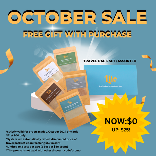 October Sale FREE Lilo Travel Pack Set (UP:$25) - Purchase With Purchase