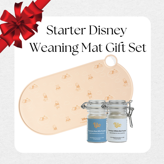 Disney Starter Weaning Bib / Mat Gift Set - Lilo Premium Ikan Bilis Powder